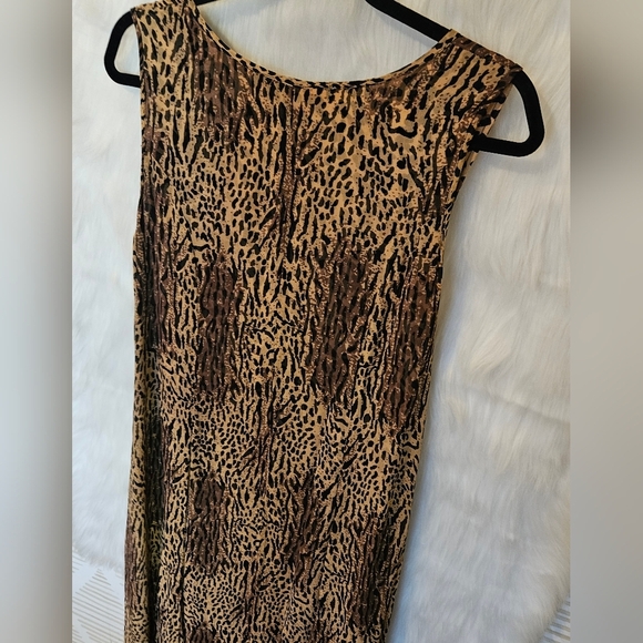 Phool Vintage Longline Layered Animal Print Maxi Dress - Picture 4 of 7